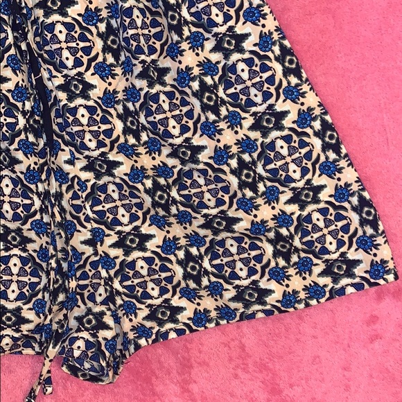 Nordstrom Zoe & Rose Blue Strapless Romper Small - Picture 6 of 8